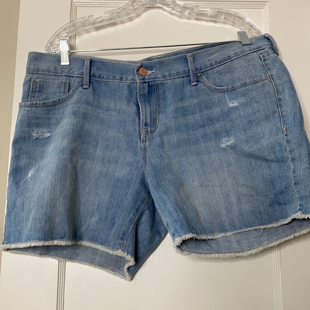 Plus Size Blue Jean shorts